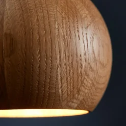 Ball Pendelleuchte Holz Ø12cm