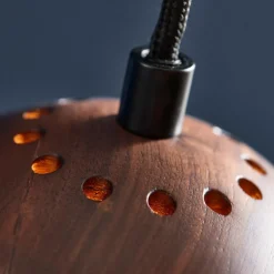 Ball Pendelleuchte Holz Ø12cm