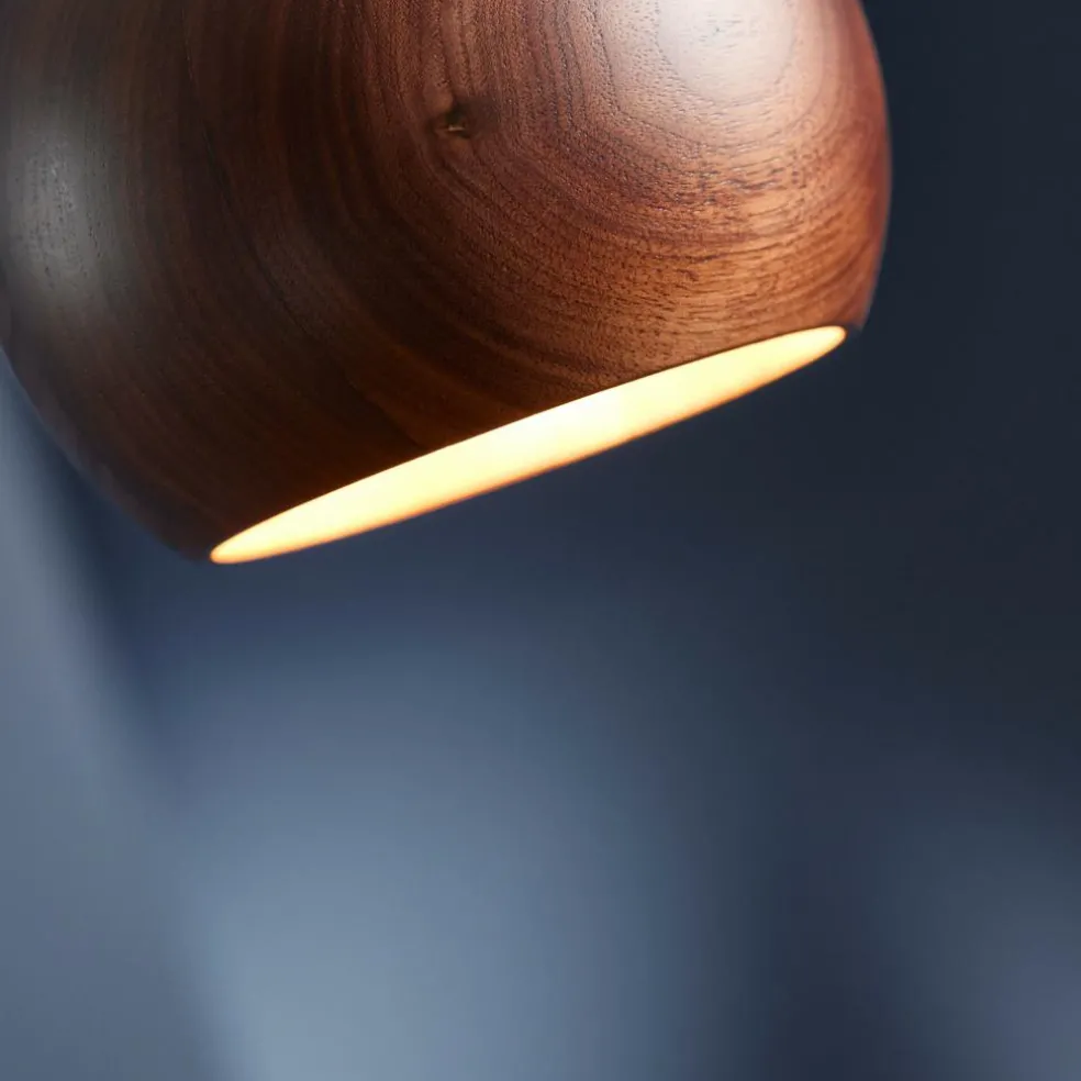 Ball Pendelleuchte Holz Ø12cm
