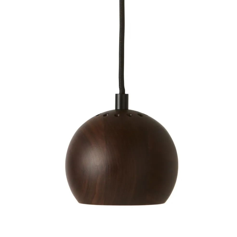 Ball Pendelleuchte Holz Ø12cm
