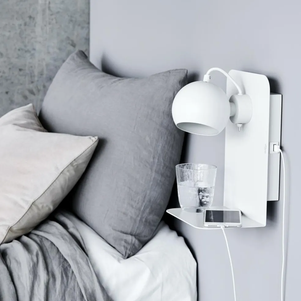 Ball Wandleuchte mit USB