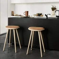 Barhocker Gestell Eiche H 74cm