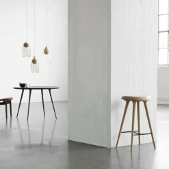 Barhocker Gestell Eiche H 74cm