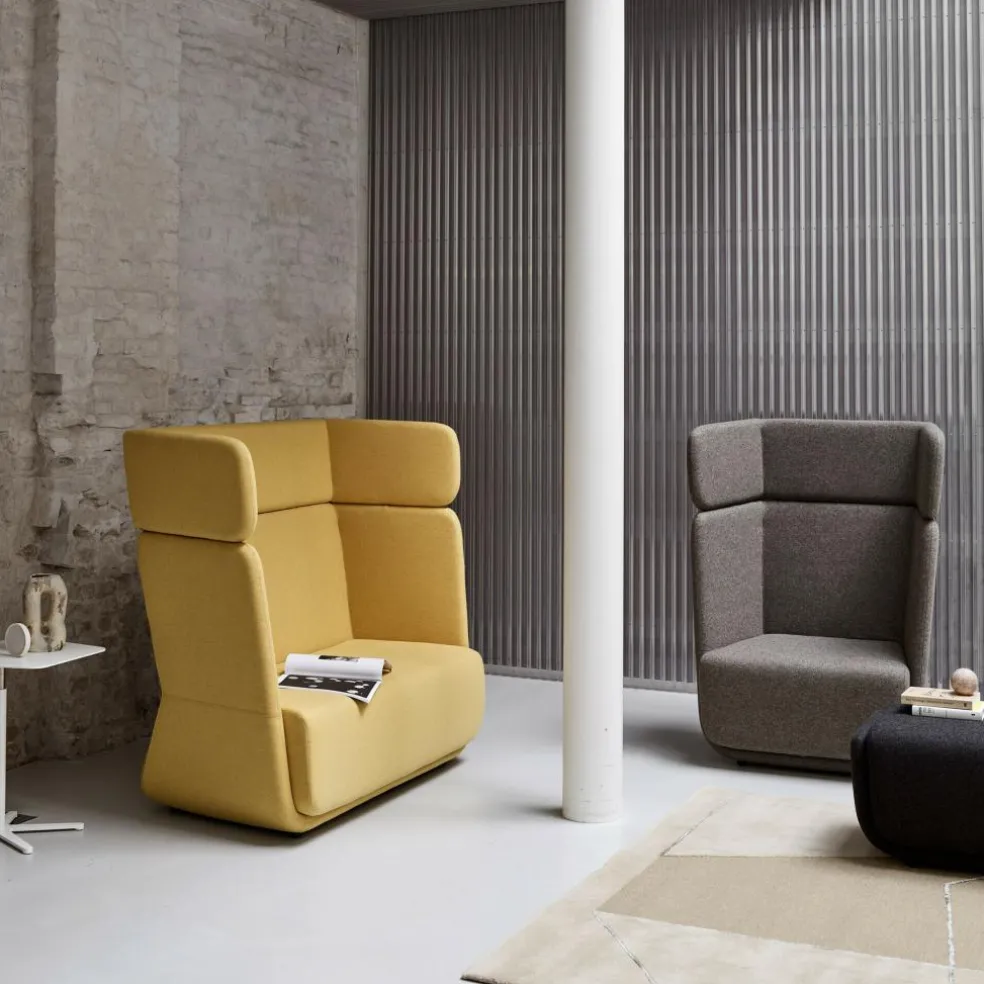 Basket Sessel mit hohem Rücken