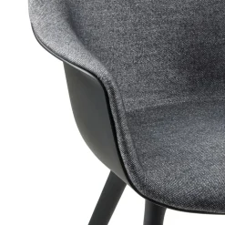 Bat Schalenstuhl Frontpolsterung Gestell Kunststoff