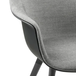 Bat Schalenstuhl Frontpolsterung Gestell Kunststoff