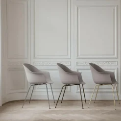 Bat Schalenstuhl Gestell konisch schwarz