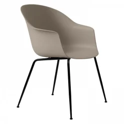 Bat Schalenstuhl Gestell konisch schwarz