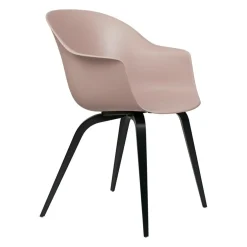 Bat Schalenstuhl Gestell Buche schwarz