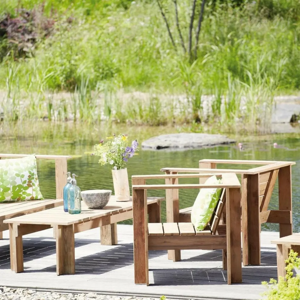 Batten Teakholz Loungesessel