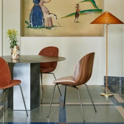 Beetle 3D Veneer Stuhl Stoff gepolstert