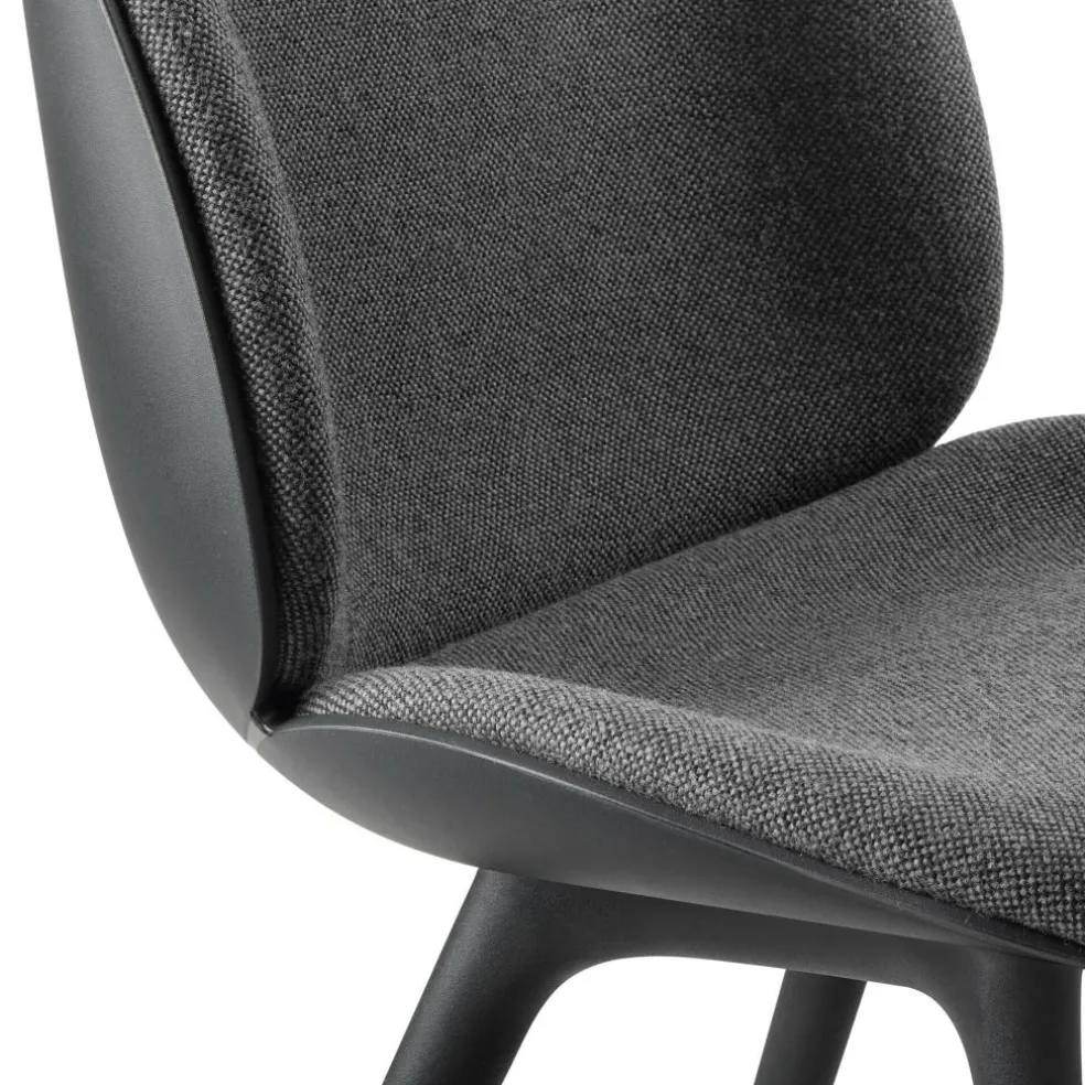 Beetle Schalenstuhl Frontpolsterung Gestell Kunststoff