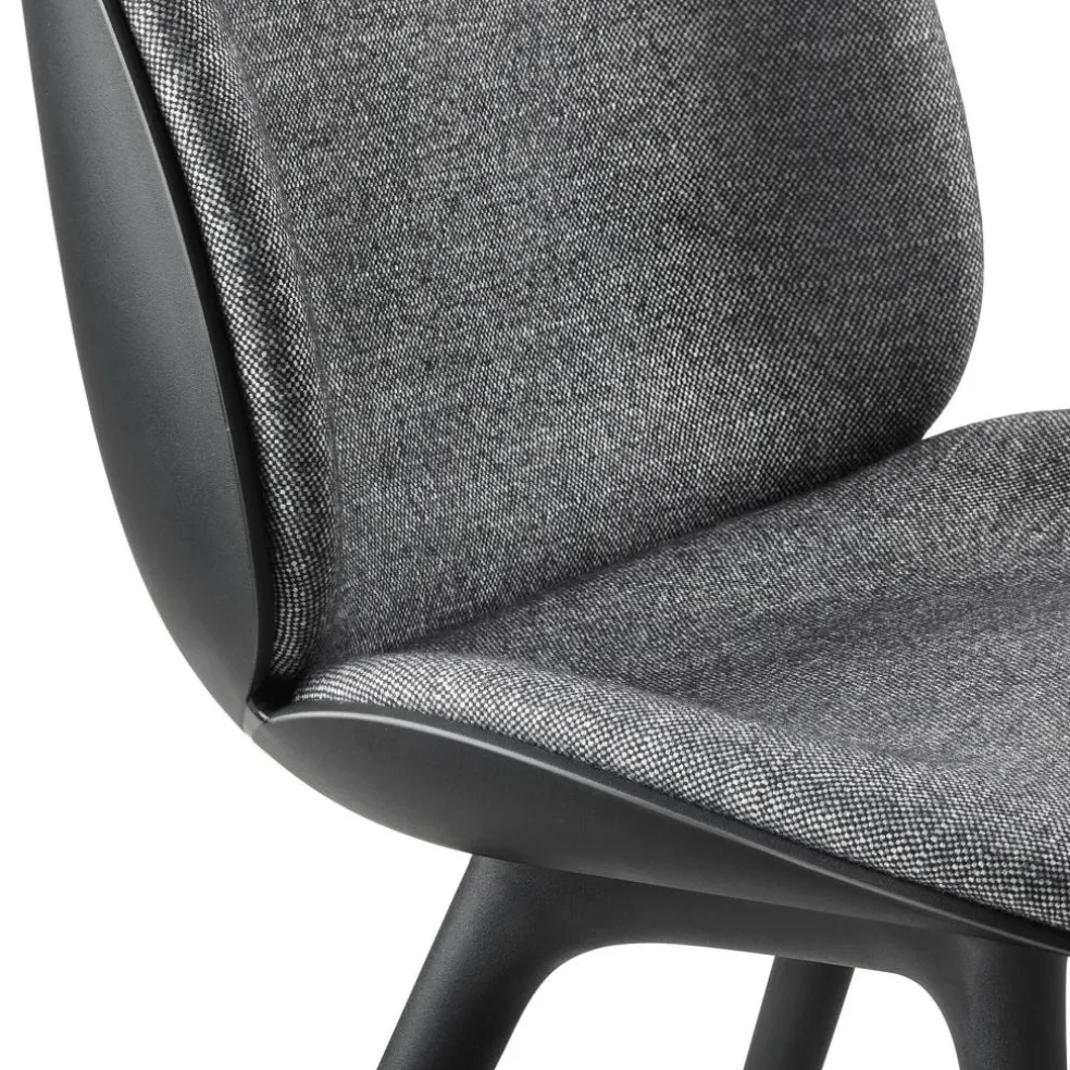 Beetle Schalenstuhl Frontpolsterung Gestell Kunststoff