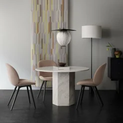 Beetle Schalenstuhl Vollpolsterung Gestell Kunststoff