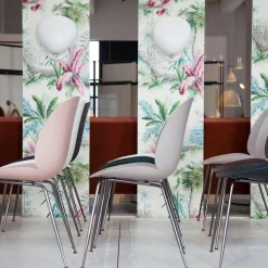 Beetle Stuhl Gestell schwarz-chrom