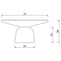 Bell Coffee Table Kaffeetisch Messing
