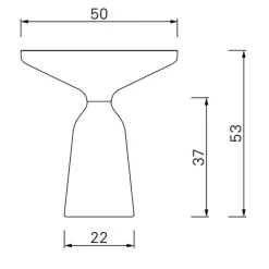 Bell Side Table Beistelltisch Marmor