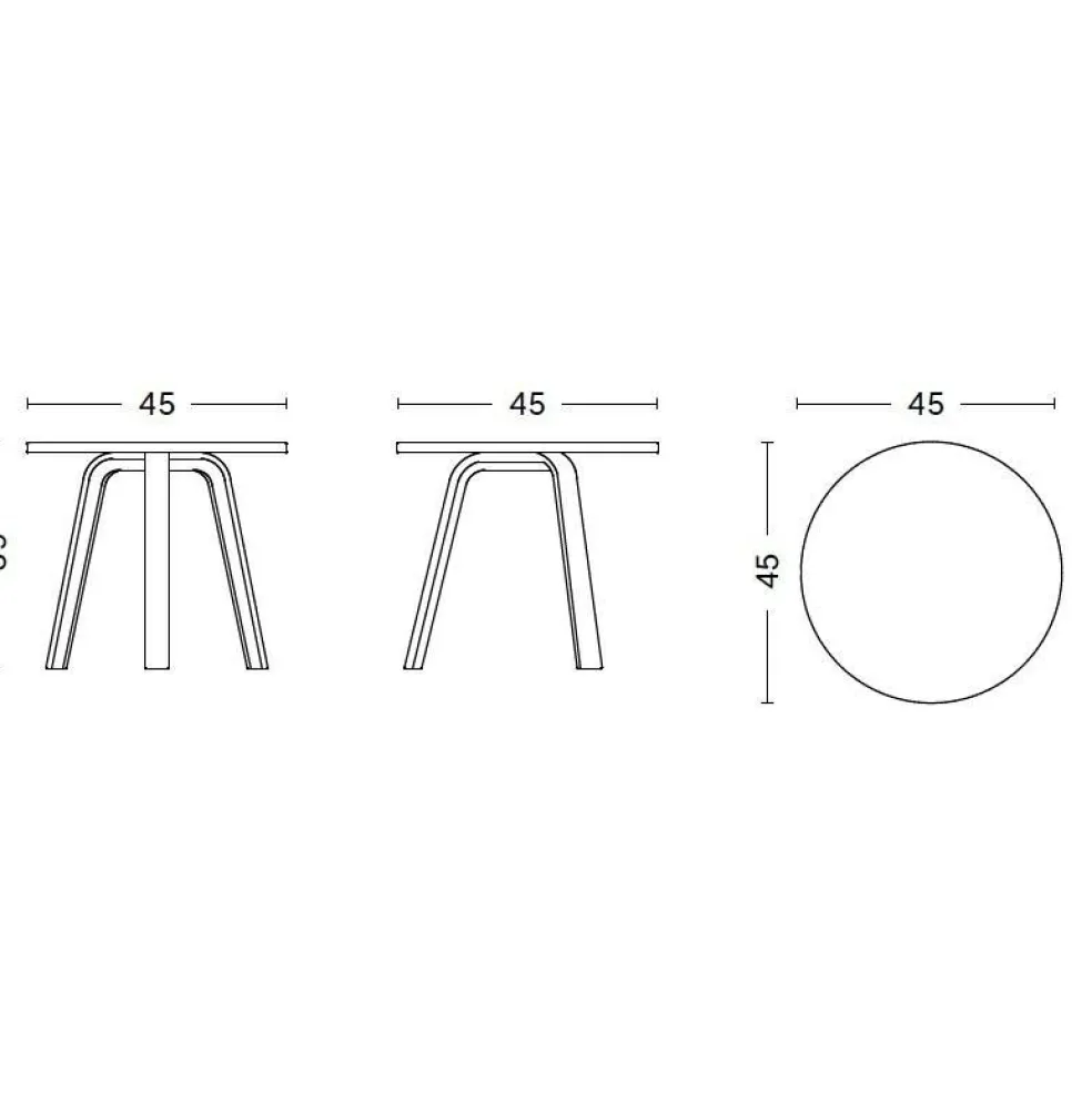 Bella Beistelltisch ØxH 45x39cm