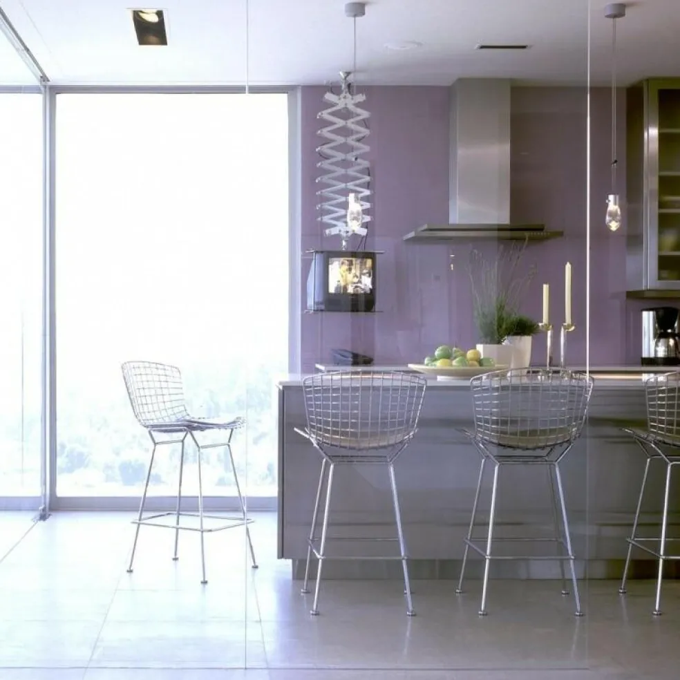 Bertoia Barstuhl 74cm mit Sitzkissen