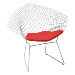 Bertoia Diamond Sessel mit Sitzkissen