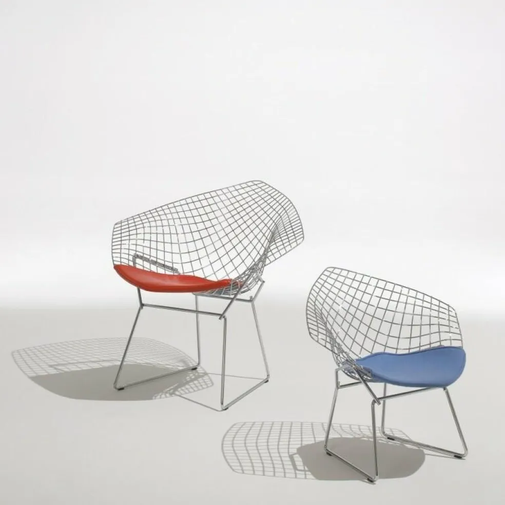 Bertoia Diamond Sessel mit Sitzkissen