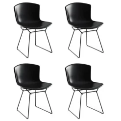 Bertoia Plastic Side Chair Stuhl 4er Set