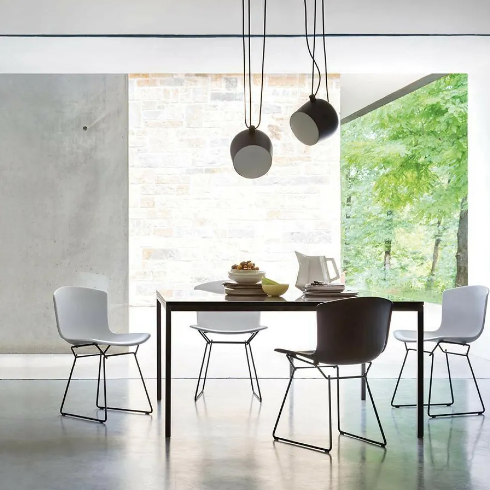 Bertoia Plastic Side Chair Stuhl 4er Set