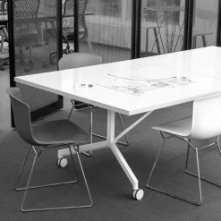 Bertoia Plastic Side Chair Stuhl 4er Set