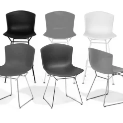 Bertoia Plastic Side Chair Stuhl 4er Set