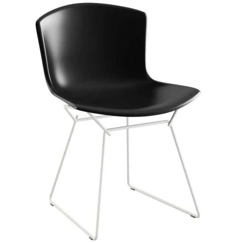 Bertoia Plastic Side Chair Stuhl Gestell weiß