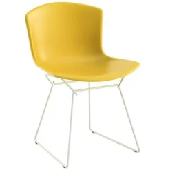 Bertoia Plastic Side Chair Stuhl Gestell weiß