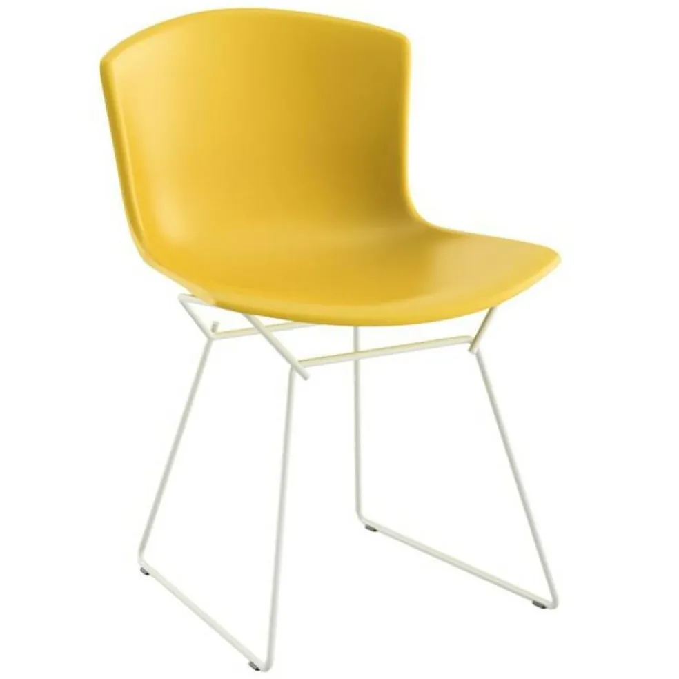 Bertoia Plastic Side Chair Stuhl Gestell weiß