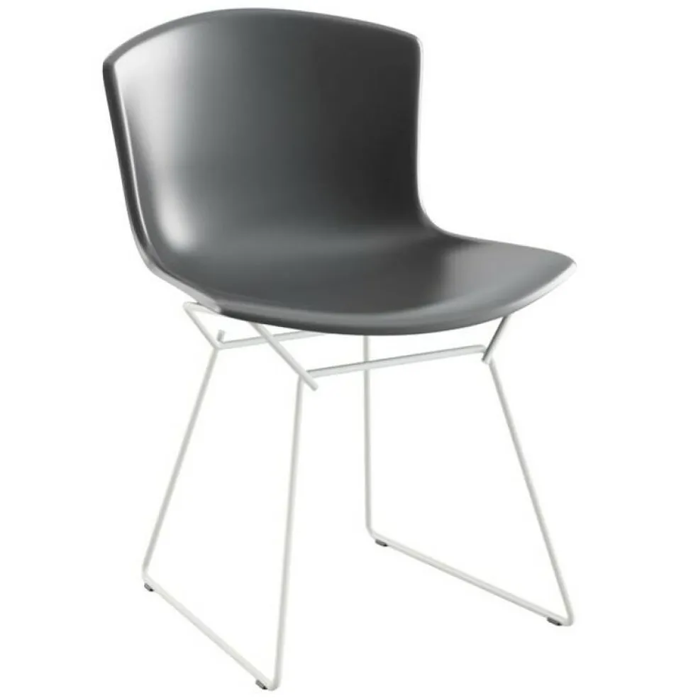 Bertoia Plastic Side Chair Stuhl Gestell weiß