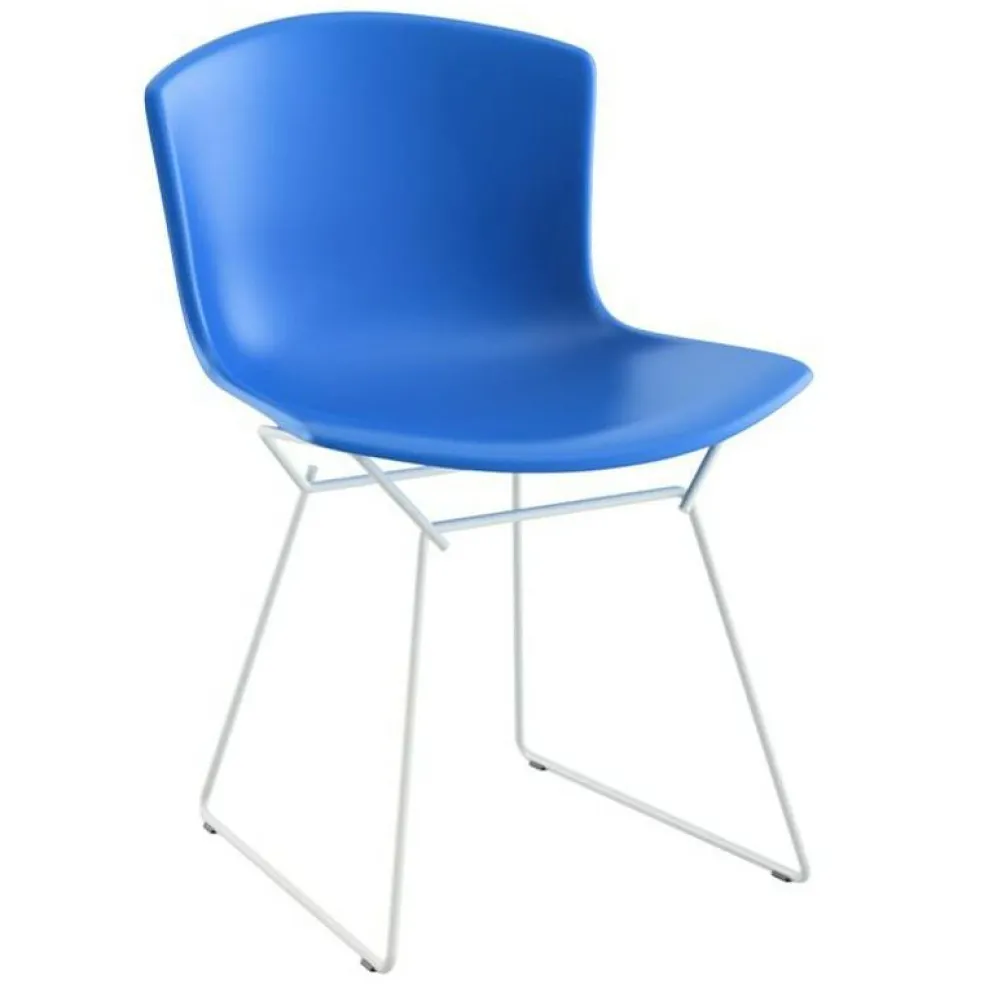 Bertoia Plastic Side Chair Stuhl Gestell weiß