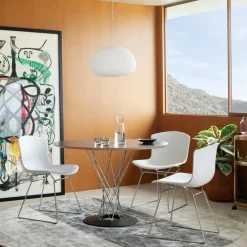 Bertoia Plastic Stuhl Gestell verchromt