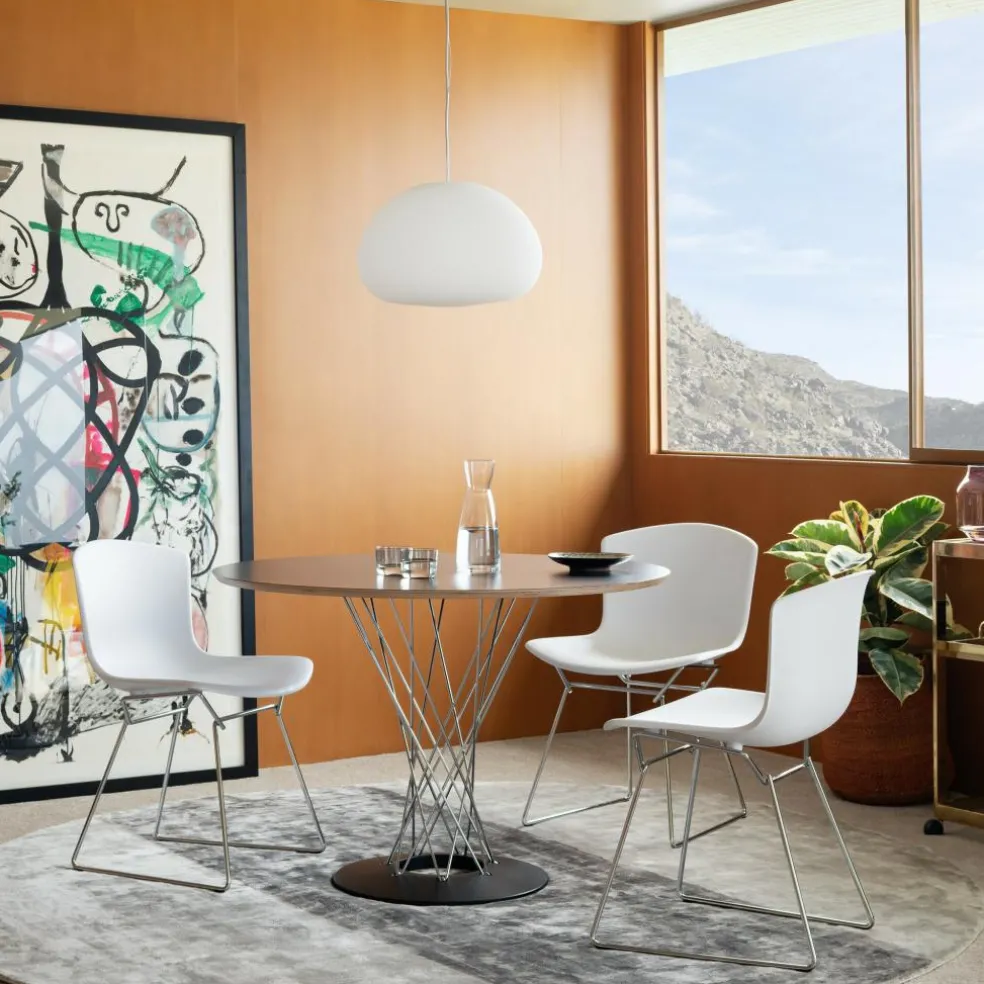 Bertoia Plastic Stuhl Gestell verchromt