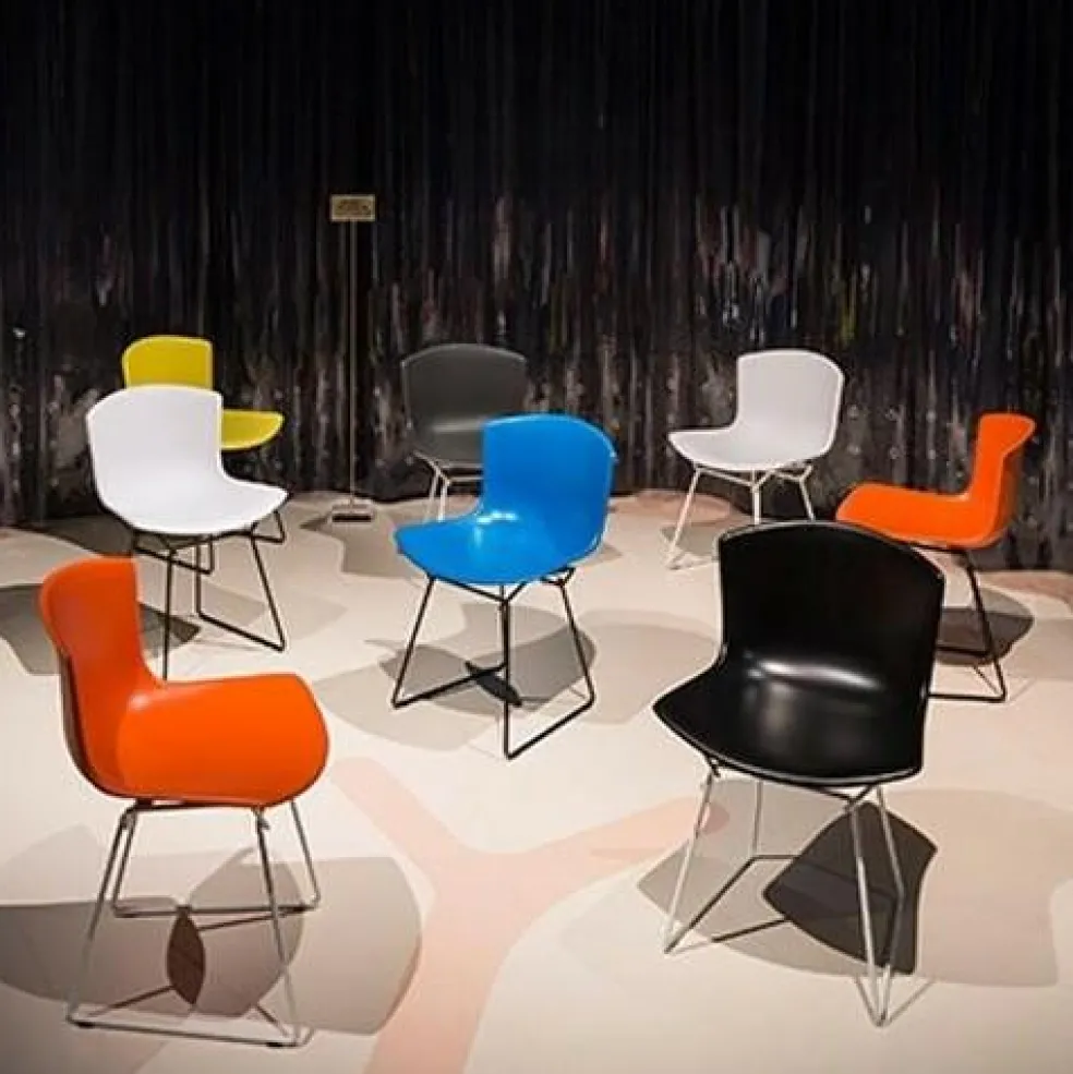 Bertoia Plastic Stuhl Gestell schwarz