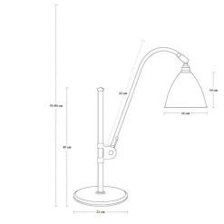Bestlite BL1 Tischleuchte Gestell Messing
