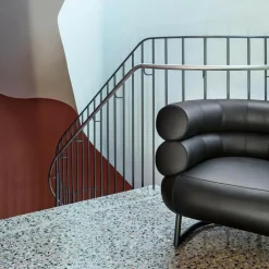 Bibendum Sessel Gestell schwarz