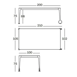 Big Will Esstisch/Schreibtisch
