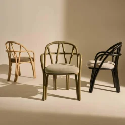 Bistra Armlehnstuhl Gestell Ebenholz