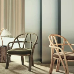 Bistra Loungesessel Gestell Oliv