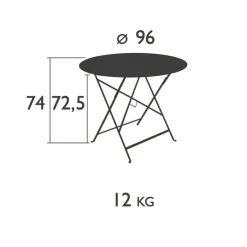 Bistro Klapptisch Ø96cm