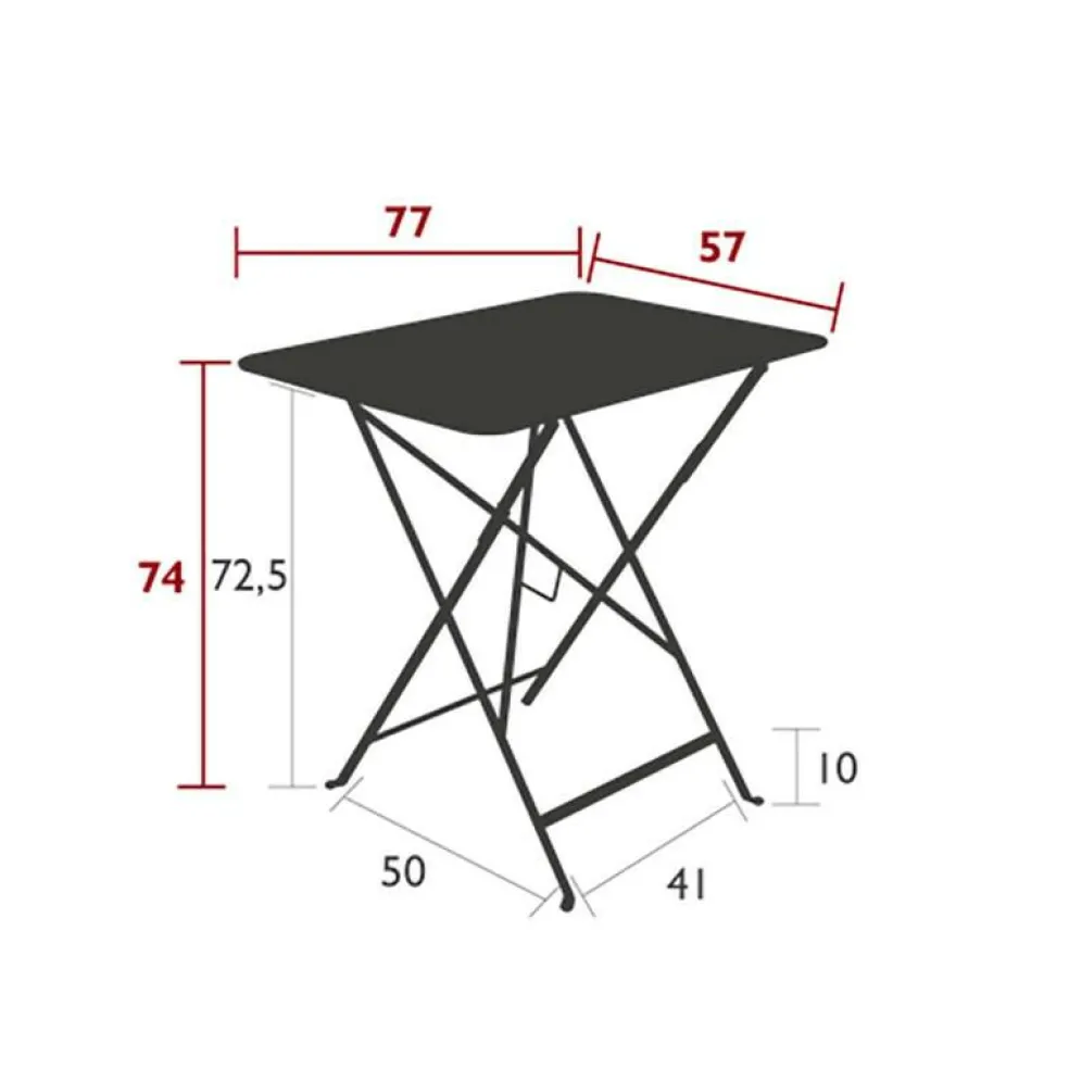 Bistro Klapptisch 77x57cm