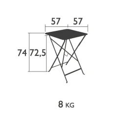 Bistro Klapptisch 57x57cm