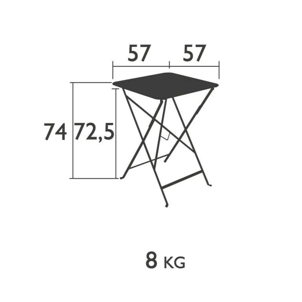 Bistro Klapptisch 57x57cm