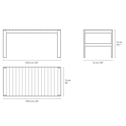 BK15 Garten Esstisch