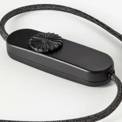 Blackened Oak Knuckle Tischleuchte mit Sphere IV Dim To Warm