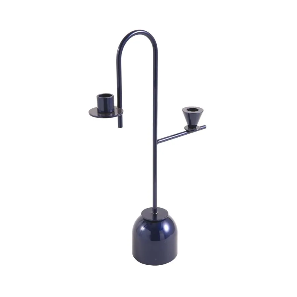 Blue Kerzenständer H 43cm