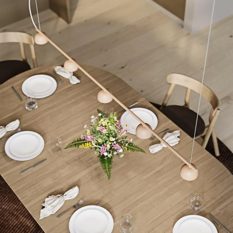 Blush Rail 5 LED Pendelleuchte